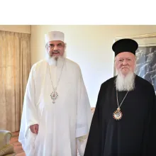Patriarhul României s-a întâlnit cu Patriarhul Ecumenic