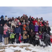 Copii de la Centrul Social Pro Vita în vacanţă la Mănăstirea Caraiman