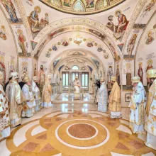 Salonul „Sfinţii Români” din cadrul Reşedinţei Patriarhale a fost sfinţit