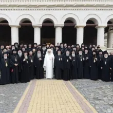 Membrii Delegaţiei Patriarhiei Române care vor participa la Sfântul şi Marele Sinod