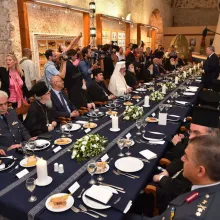 Cină oficială în cinstea Întâistătătorilor, la Muzeul Maritim din Chania, Creta