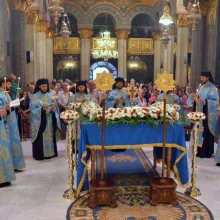 Slujbă de Priveghere și Prohodul Maicii Domnului, la Catedrala Patriarhală