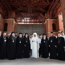 Patriarhul României a vizitat şantierul Catedralei Naţionale