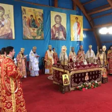 Liturghie arhierească la Patriarhie în ziua cinstirii Sfântului Dimitrie, Izvorâtorul de Mir