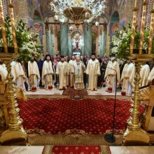 Sfântul Ierarh Nectarie de la Eghina cinstit la Mănăstirea Radu Vodă din Capitală