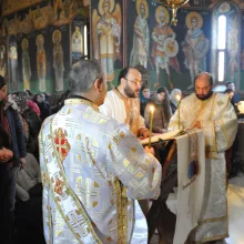 Sute de studenți prezenți la hramul paraclisului „Sfântul Grigorie Palama” din București