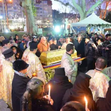 Moaștele Sfântului Grigorie Decapolitul la Biserica „Sfântul Gheorghe-Nou”din Capitală