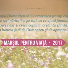 Precizări privind organizarea și desfășurarea Marșului pentru viață din ziua de 25 martie 2017