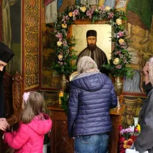 Sfântul Efrem Cel Nou cinstit la Mănăstirea Radu Vodă din Capitală