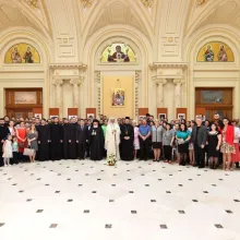 Hramul Centrului de Presă Basilica | PF Daniel a participat la vernisajul Expoziției Mărturii fotografice din vremea Patriarhului Justinian