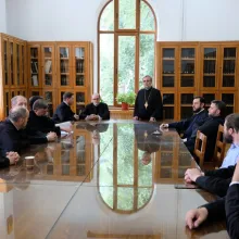 Părintele Chad Hatfield în vizită la Facultatea de Teologie Justinian Patriarhul din Capitală