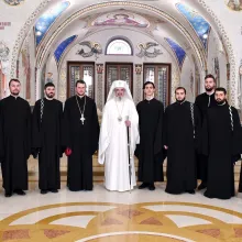 Părintele Patriarh a primit vizita Coralei Theologos a Episcopiei Maramureșului și Sătmarului