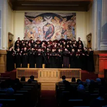 Răsăritul cel de Sus | Corul Seminarului din București și Grupul psaltic Tronos au concertat la Palatul Patriarhiei