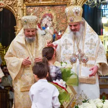 Părintele Patriarh și-a serbat ocrotitorul spiritual în comuniune liturgică. IPS Laurențiu: Ne este pildă și model de slujire și de propovăduire a adevărului mântuitor