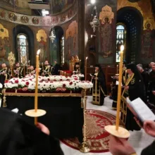 Prohodul Domnului la Patriarhie. PS Varlaam a oficiat slujba Deniei din Vinerea Mare
