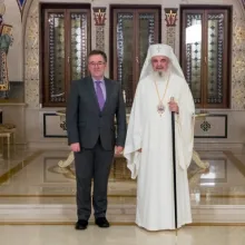 Noul Ambasador al Regatului Unit al Marii Britanii și Irlandei de Nord în vizită de prezentare la Patriarhia Română