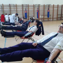 Aproximativ 100 de studenţi ai Academiei de Poliţie au donat sânge