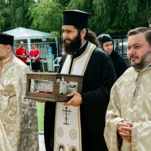 Brâul Maicii Domnului a ajuns la Voluntari