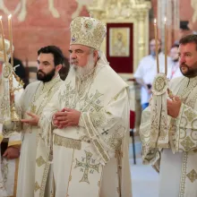 Preafericitul Părinte Patriarh Daniel a slujit de Sf. Ilie la Biserica din ostrovul Mănăstirii Cernica