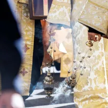 Zeci de diaconi din Capitală alături de pelerini la hramul Catedralei Patriarhale