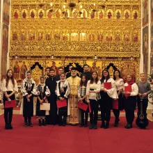 Colindători la Biserica Palatului Cotroceni