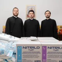 Parohia Icoanei a donat echipament de protecție de 15.000 lei Spitalului Dr. I. Cantacuzino din Capitală