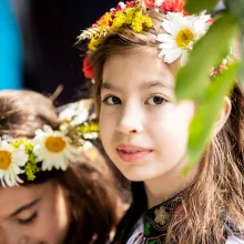 Credincioşii bisericii „Sf. Dumitru”-Poștă au venit în ie la liturghie