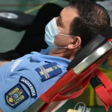 Jandarmii din toată țara se alătură campaniei de donare de sânge a Patriarhiei Române: Donează sânge, salvează o viață!