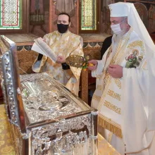 La Biserica Mavrogheni poți cinsti de azi moaștele Sf. Andrei Șaguna. Racla, sfințită de Patriarhul Daniel