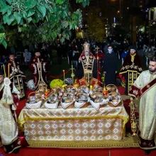 Priveghere la Paraclisul CMN. PS Ieronim indică asemănarea dintre Sf. Ioan Gură de Aur și Sf. Nectarie
