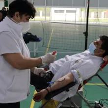 „Donează sânge, salvează o viaţă”. Peste 200 de litri de sânge au fost recoltaţi de la jandarmi