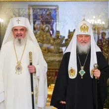 Patriarhul Kirill la aniversarea de 70 de ani a Patriarhului Daniel: Ați făcut multe spre zidirea Trupului lui Hristos