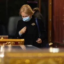 Pelerinajul continuă în București: Sfintele moaște au fost așezate în „Baldachinul Sfinţilor”