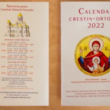 Colportajul Arhiepiscopiei Bucureștilor a pus în vânzare Calendarul Ortodox 2022 tip agendă