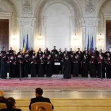 Grupul Psaltic „Tronos” al Catedralei Patriarhale a concertat la Palatul Parlamentului