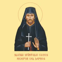 Editura IBMO: A fost publicată slujba unui sfânt vindecător, Cuviosul Nichifor cel Lepros