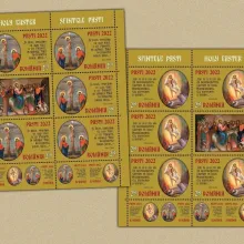 Emisiunea de Paști Romfilatelia prezintă icoane din patrimoniul Bisericii Kretzulescu