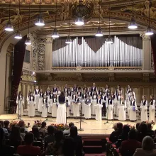 Corul de Copii și Tineret „Symbol – Jean Lupu” al Patriarhiei Române a concertat la Ateneul Român (Video)