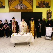 Laborator de rugăciune: La Liceul Dimitrie Paciurea a fost sfințită sala de clasă pictată de elevi în stil bizantin