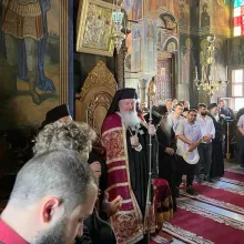 PS Varlaam a slujit la Schitul românesc Prodromu, de Sărbătoarea Icoanei Prodromiţa