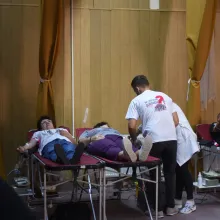 Peste 120 de tineri au donat sânge la Mizil