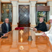 Mahmoud Alhabbash, consilierul pentru probleme religioase al Președintelui Statului Palestina, a vizitat Patriarhia Română