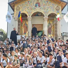 130 de copii au alergat la Crosul Brâncuși: „Astăzi ne-am întrecut în fapte bune”