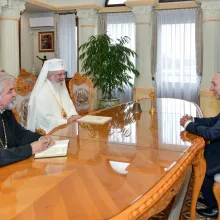 Ambasadorul Georgiei la Bucureşti, în vizită la Patriarhia Română