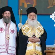 Mitropolitul Pantelimon de Veria a slujit la Patriarhie de sărbătoarea Sfântului Mare Mucenic Dimitrie