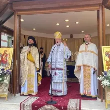 Mitropolitul Belgiei a slujit la Mănăstirea Radu Vodă