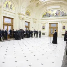 Cântăreții bisericești din Arhiepiscopia Bucureștilor au fost distinși cu Diploma Anului comemorativ 2023