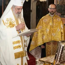 Patriarhul Daniel a sfințit noua raclă pentru moaștele Sfântului Gheorghe de la Parohia Andronache