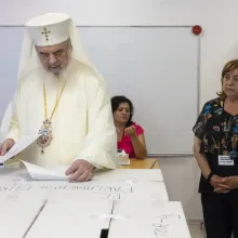 Patriarhul Daniel a votat la alegerile europarlamentare și locale 2024
