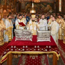 Prima mănăstire din București care primește un veșmânt al Cuviosului Dimitrie cel Nou